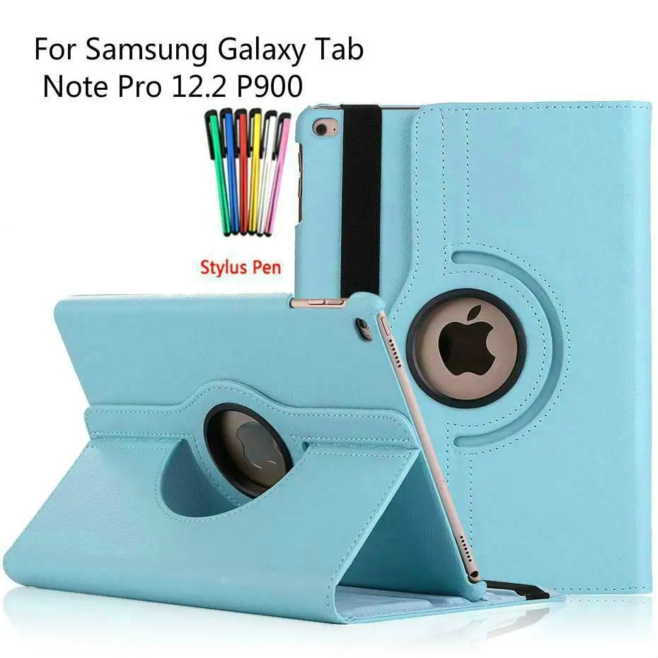 

Litchi Cover 360 Degree Full Body Protective Shell For Samsung Galaxy Tab Note Pro 12.2 inch P900 P901 P905 T900 SM-P900+Gift.