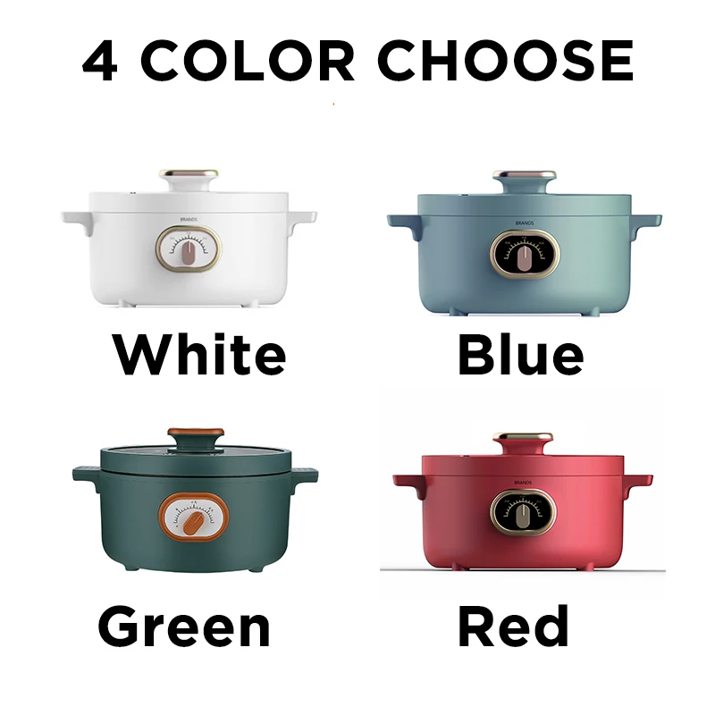 CILANDAR Travel School Home Multi-function Electric Cooker 3L fried steak hot pot seafood fried rice porridge soup 1000W electric cooker