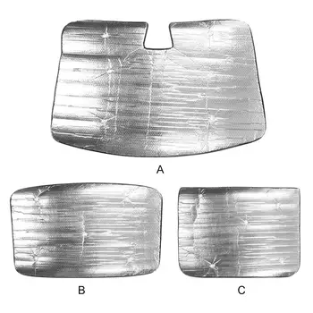 

Car Front Windshield Sun Shade Reflective Cover Car Sun Sunshade Protection Protector Silver Aluminum Film Fits For Tesla Model