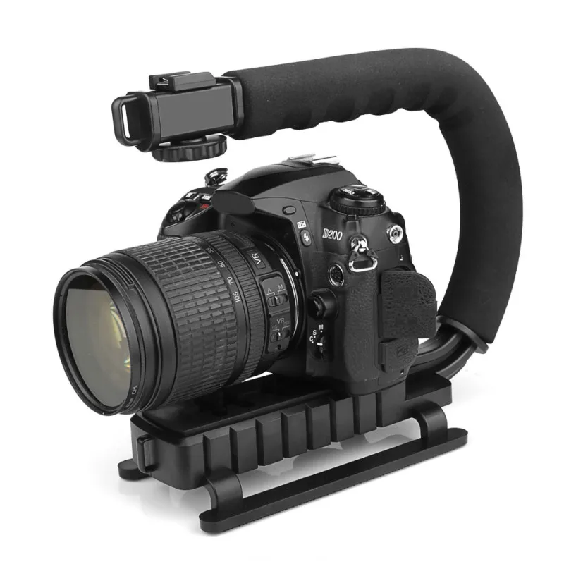 U-Grip тройное крепление для обуви стабилизаторы Видео действие ручка зажимное кольцо для Canon для sony DSLR камеры для Gopro смартфона