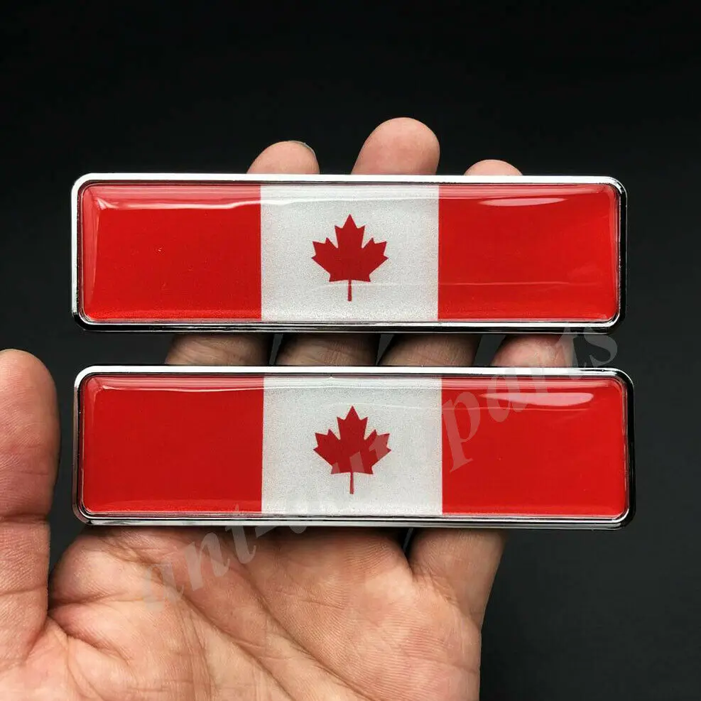 

2x Metal Canada Canadian Flag Car Trunk Emblem Badge Motorcycle Sticker Fairing