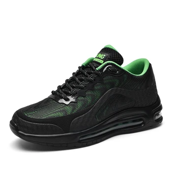 

Hot Sale Fashion Men Sneakers Comfortable Shoes Man Casual Lace-up Male Shoes Mesh Summer Increasing PU Footwear Size 46
