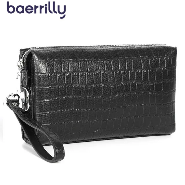 

High-capacity Wallet Female Genuine Leather Rfid Card Holder Women Wallets With Phone Case Coin Purse Zipper Long Clutch Bags