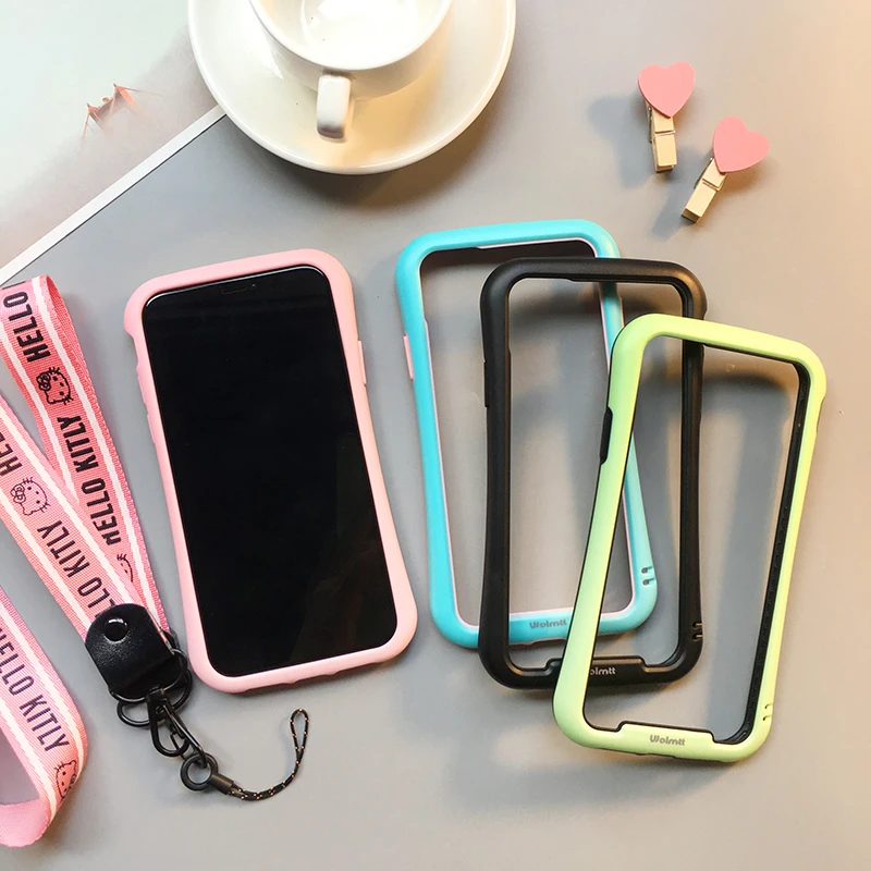 Мягкий бампер для iPhone XS max XR X ярких цветов с небольшой талией для iPhone 8 8plus 6 6SP 7 7P рамка Fudas+ ремни