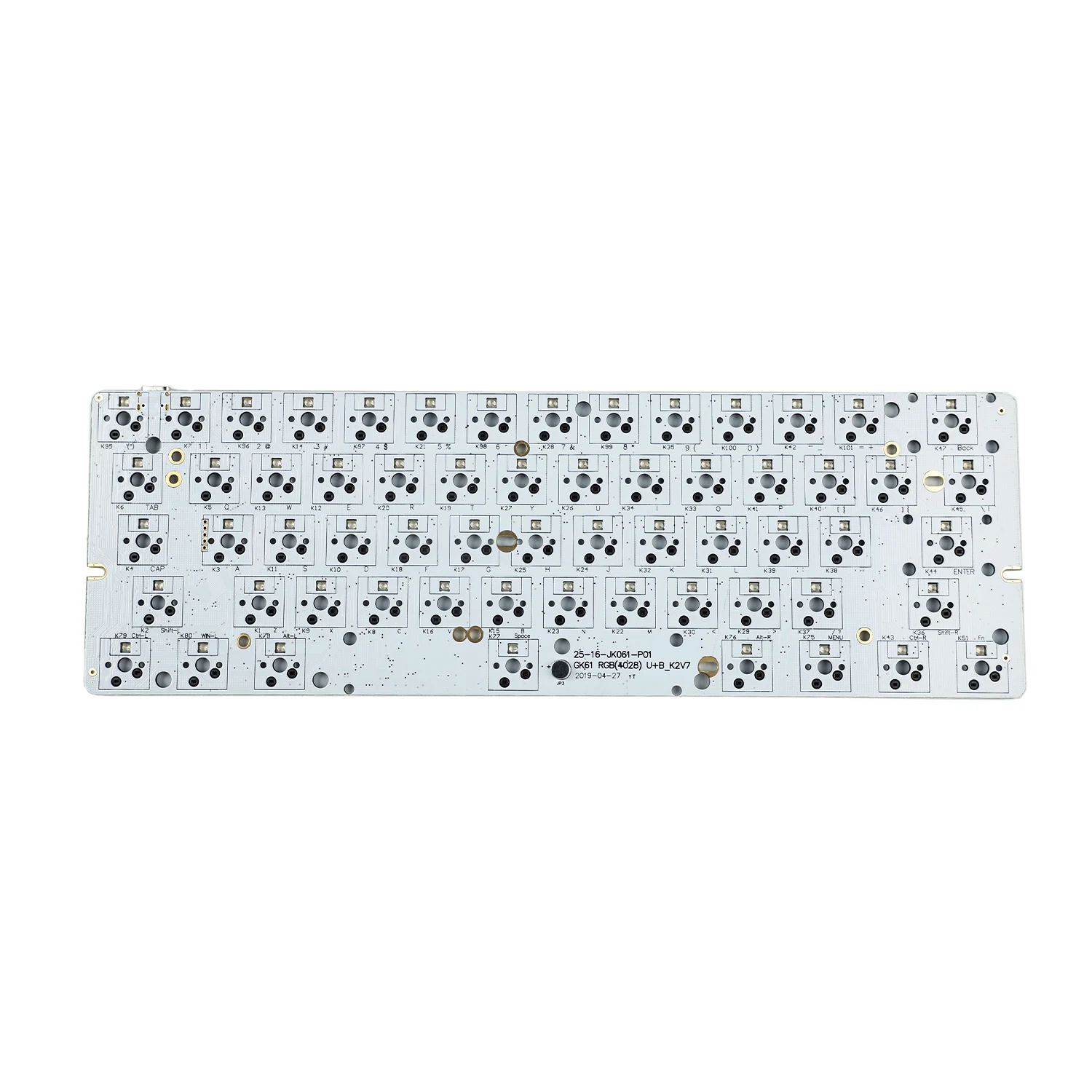 Skyloong-pcb Teclado Mecânico Rgb tipo c Driver Independente Faça Você Mesmo sem Fio Faça Você Mesmo 60 Hotswap Pcb Gk61 Gk61s Bluetooth
