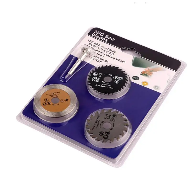 4Pcs Mini HSS Circular Saw Blade Rotary Tool  Metal Cutter Power Tool Wood Cutting Discs 15pcs 22mm mini cutting disc wood plastic metal stainless steel cutting wheel circular saw blade fordremel rotary tool