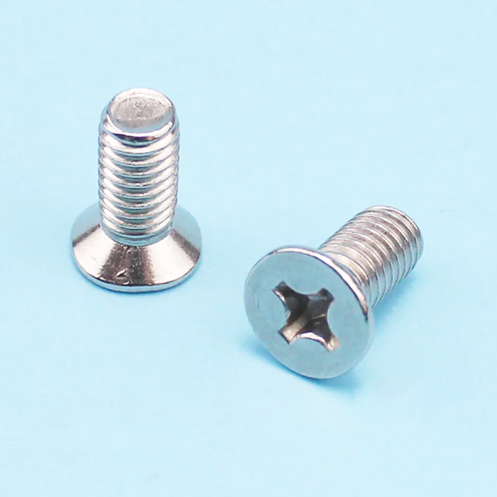 LARBLL 8PCS Stainless Steel Front Brake Disc Rotor Screws fit for Hyundai Kia (6mm)