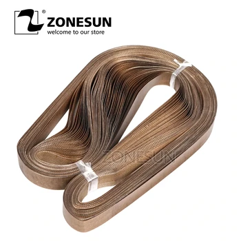 

ZONESUN for sealing machine 50pcs/lot 750*15mm teflon belt for FR-900 /SF-150 band sealer/plastic bag/plastic film sealer