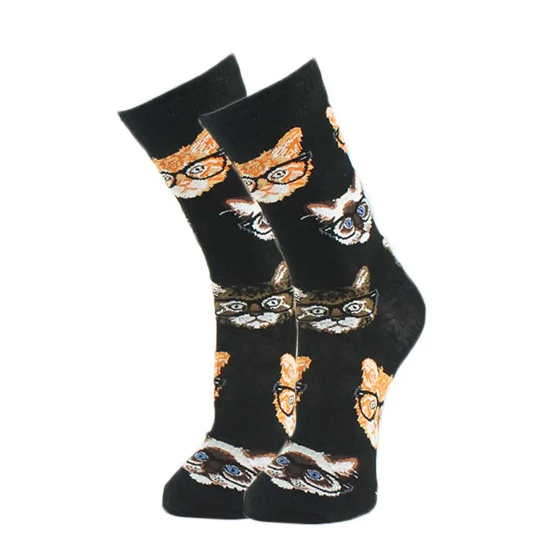 [EIOISAPRA] Осень/Зима чесаные Хлопковые женские носки уличные тренды повседневные забавные мужские носки Skarpetki Calcetines Hombre Divertido Sox - Цвет: 7