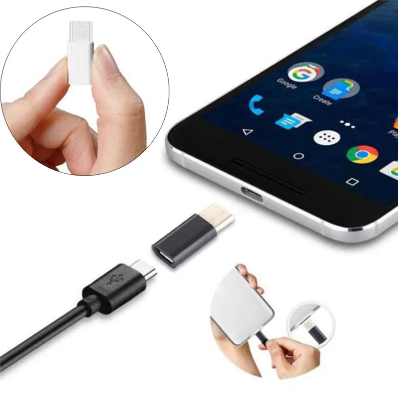 5 шт. адаптер для мобильного телефона Micro USB на USB C адаптер Microusb разъем для huawei Xiaomi samsung Galaxy A7 адаптер usb type C