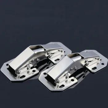 1Pc New Cabinet Cupboard Sprung Door Hinges 90 Degree Easy Mount Concealed Kitchen Cabinet Cupboard Sprung Door Hinges Use