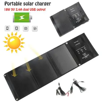

18W 5V Solar Panel Solar Power Bank Solar Charger Durable Outdoor Outdoors Camp Travel Emergency Supply Waterproof