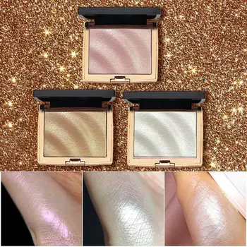 

3 Color Face Shimmer Highlighter Facial Bronzes Palette High-gloss Blusher Powder Palette Body Glitter Illumination Professional