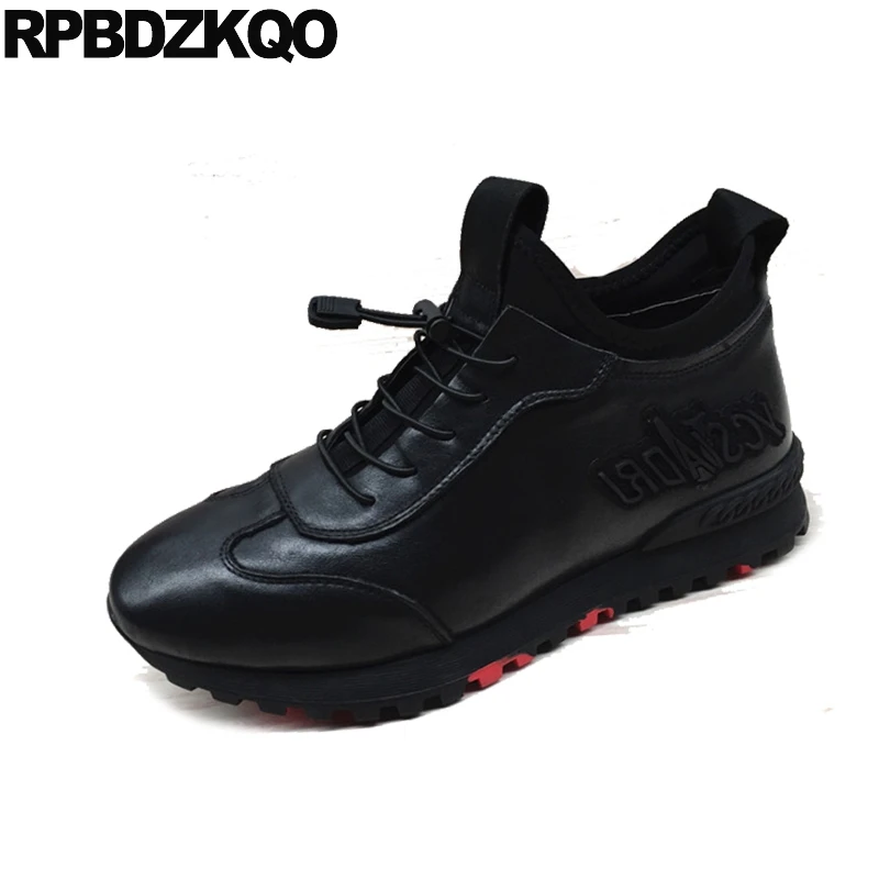 stylish black trainers