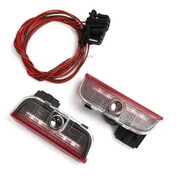 

LED Car Door Decorate Light Welcome Lamp For VW Passat CC Sagitar Sharan Golf Magotan T-ROC Scirocco Laser Projector Accessories