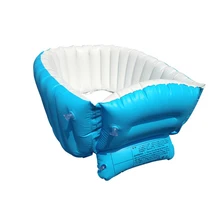 Детская Надувная ванна ПВХ Толстая портативная ванна для купания для малыша новорожденного GQ