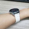 Ремешок керамический для Samsung Galaxy Watch 3 Band, черный/белый браслет для Active 2 1 40 мм/44 мм/42 мм/46 мм, 20 мм 22 мм 41 мм ► Фото 3/6