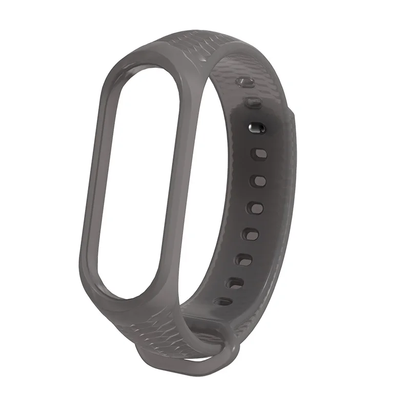 Mi jobs mi Band 4 цветной силиконовый браслет для Xiaomi mi Band 4 3 браслет Correa mi band 3 Смарт-часы аксессуары - Цвет: Black