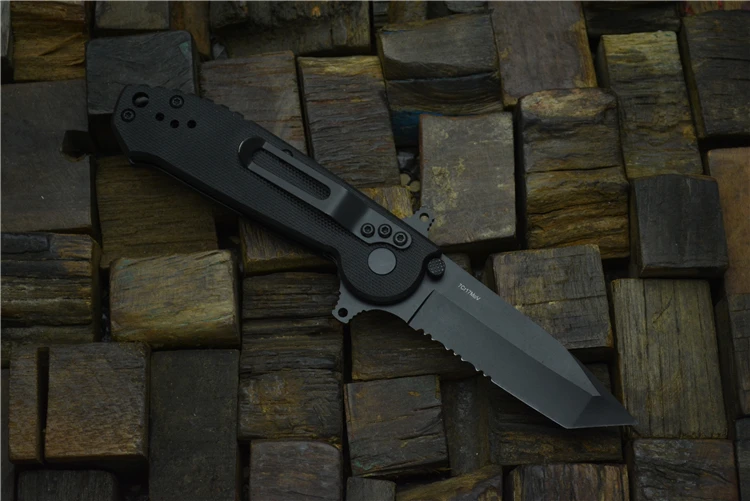 Складной нож Tekut LK5073, окислительный черный нож 7CR17, лезвие G10, ручной нож, походные карманные универсальные ножи, инструмент для повседневного использования
