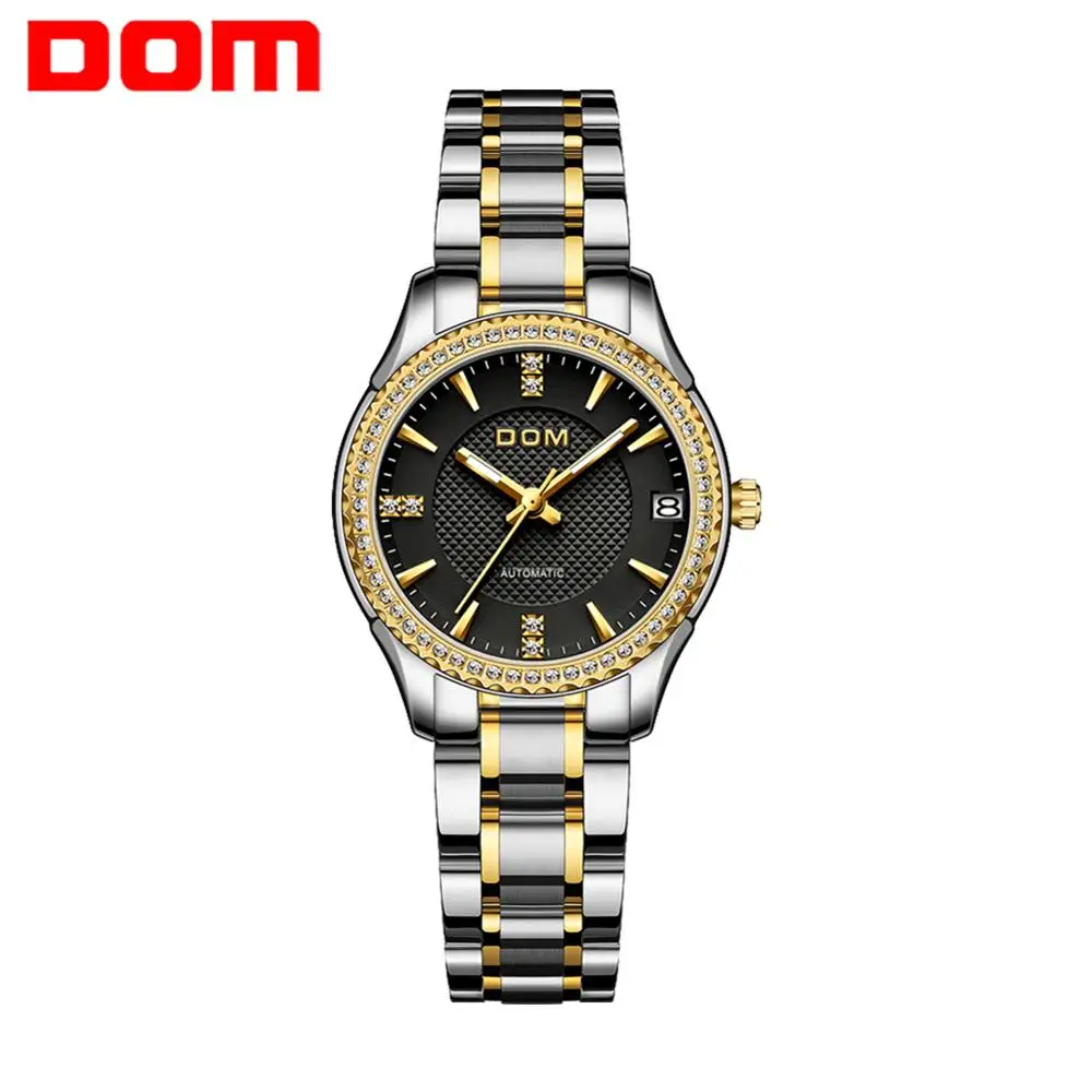 

DOM automatic mechanical watchcouple watch business female watch sports men's watch waterproof stainless steel luminous fashion