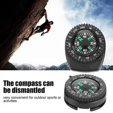 Мини-Браслет Компас портативный съемный ремешок для часов компас скольжение Туризм Путешествия наручные путешествия аварийный выживания навигационный инструмент