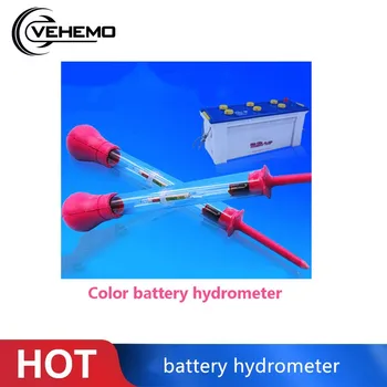 

Vehemo 1.1-1.3 Battery Fluid Acid Electrolyte Tester Battery Hydrometer Flooded Hydrometer Colored Zone Test Equipment