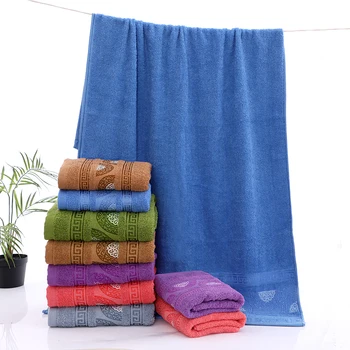 

2020 new Cotton Bath Towels Beach Towel For Adults Absorbent Terry Luxury bathroom towel sets Men Women Basic Towels 70x140cm