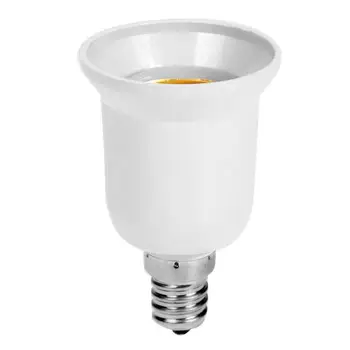 

1Pcs E14 To E27 Converters Light CFL Bulb Lamp Adapter Screw Base Bulb Lamp Holder Fireproof Socket Plug Extender Halogen BG1