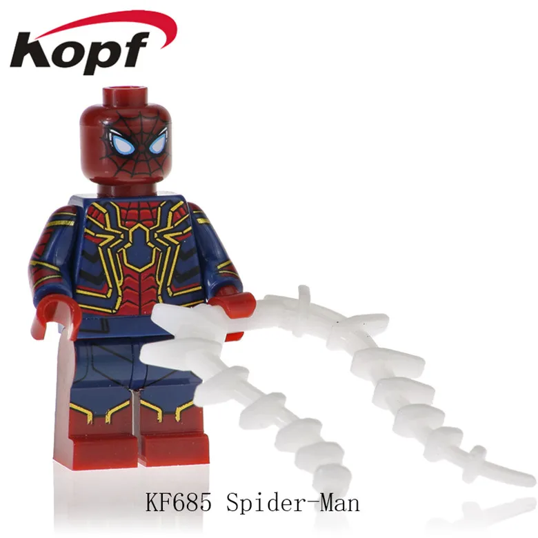 KF685 20Pcs No Box 20 шт. KF670 капитан Супергерои Мстители Человек-паук анти-Веном Дэдпул Американский Карнаж строительный блок для детей - Цвет: KF685 20Pcs No Box