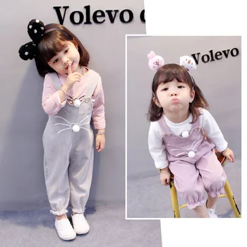 

Cartoon Infant Baby Girls Boys Two-Piece Sets Toddler outfits Long sleeve T-shirt jumpsuit Pants Children Clothing Spring Autumn