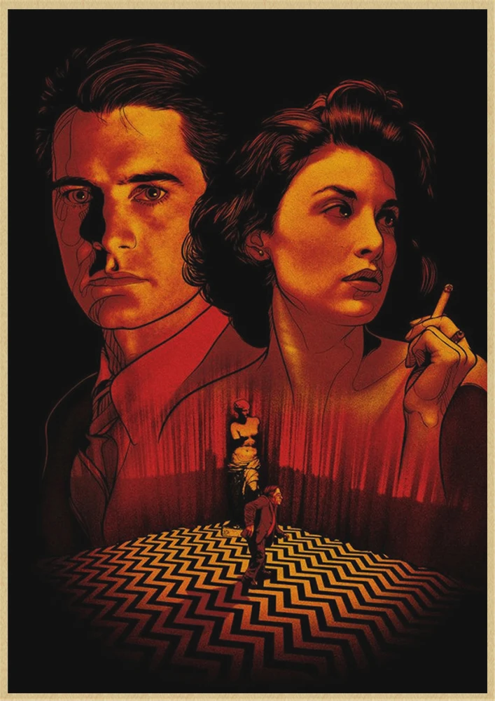 ツインピークスクラフト紙家の装飾ポスター壁アート壁の写真リビング