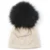 Geebro Newborn Baby Girls Boys Winter Cotton Stretch Beanies hats Caps Soft Baby Kids With 15 cm Real fur pompom Gifts 34