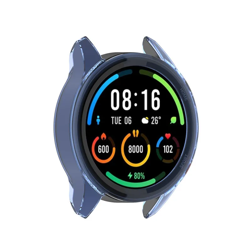 Protective Case for Xiaomi Mi Watch Color Sport Soft TPU Shell Bumper Protector for Xiaomi Watch Color Global Case Cover