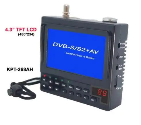 KPT-268AH DVB-S2 Satfinder Full HD цифровой спутниковый ТВ приемник Finder метр MPEG-4 модулятор DVB-S Sat Finder VS KPT 356H