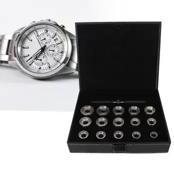 

Professional Watchmaker Watch Back Case Opener Repair Battery Replace Tool with 15 Dies Watch Case Opener Set Watch Tool