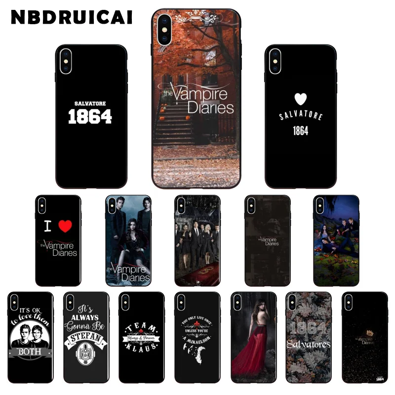 NBDRUICAI Дневники вампира Стефан Деймон Сальваторе чехол для телефона iPhone 11 pro XS MAX 8 7