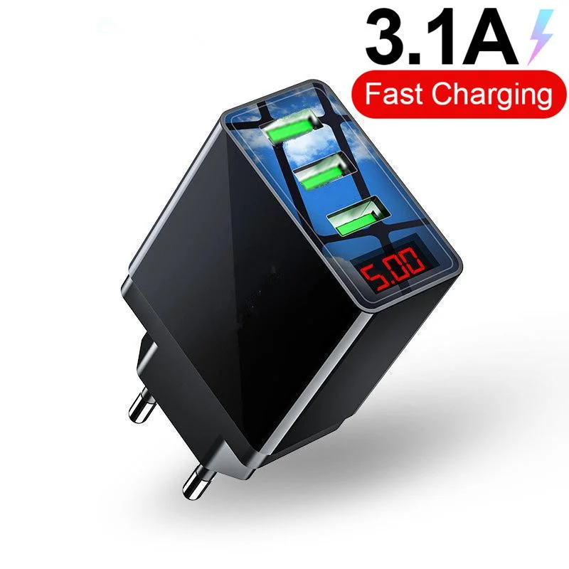 Настенное зарядное устройство с поддержкой быстрой зарядки 3 0 USB для iPhone 11 7 Xiaomi