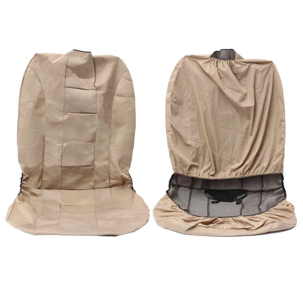 Skup Uniwersalny beżowy pokrowce na siedzenia samochodowe poduszki ochraniacze pełne 9 sztuka zestaw zmywalny przedni tył