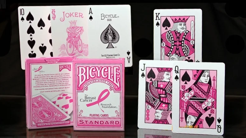 Bicycle Pink Ribbon Playing Cards Bicycle Collectable Deck Poker Size USPCC Limited Edition Deck Magic Cards Magic Tricks Props