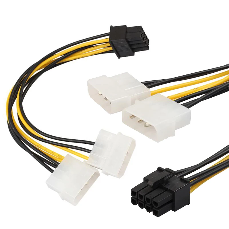 18cm-8-6-2-Pin-to-Dual-4-Pin-Graphics-Video-Card-Power-Cord-Adapter-Cable