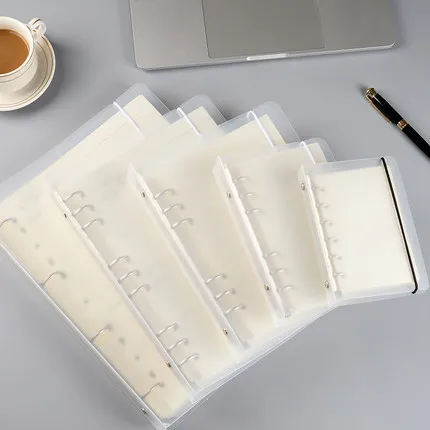 Loose Leaf Spiral Notebook A4 A5 Binder Paper B5 Grid 6 Ring Cover Blank For School | Канцтовары для офиса и дома