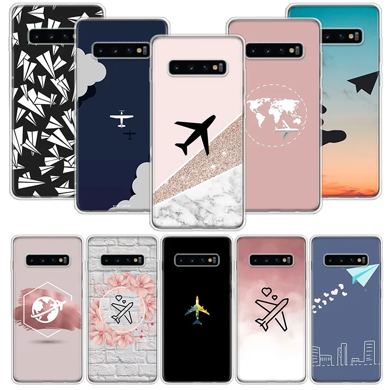 Travel The World Paper Plane Aircraft Phone Case Per Xiaomi Redmi Note 10 11 9 8 10S 11S 11T 11E Pro 9T 9S 8T 7 6 5 5A 4 5G Max