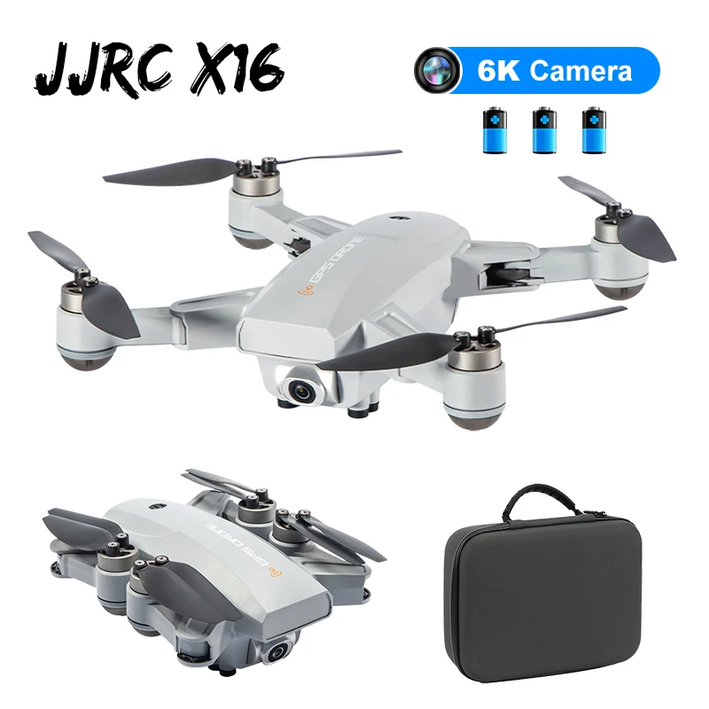 Jjrc X16 5g Wifi Fpv Dual Gps 6k Hd Camera Optical Flow Positioning Brushless Foldable Rc Fpv Racing Drone Quadcopter Rtf W Bag Rc Quadcopter Aliexpress