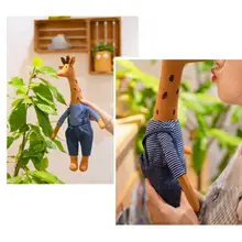 

Stuffed Doll Cartoon Delicate Craft Premium Texture Vivid Giraffe Plush Toy Giraffe Plush Doll for Entertainment