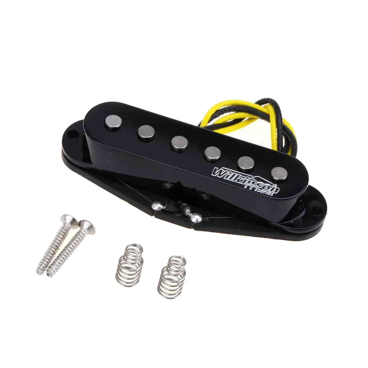 Wilkinson M Series High Output Alnico 5 Strat Single Coil Middle Pickup for Stratocaster Electric Guitar, Black image_0