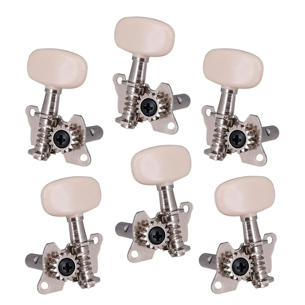 6pcs 3L3R Guitar Tuners Machine Heads Open Gear Guitar Tuning Pegs Accessory