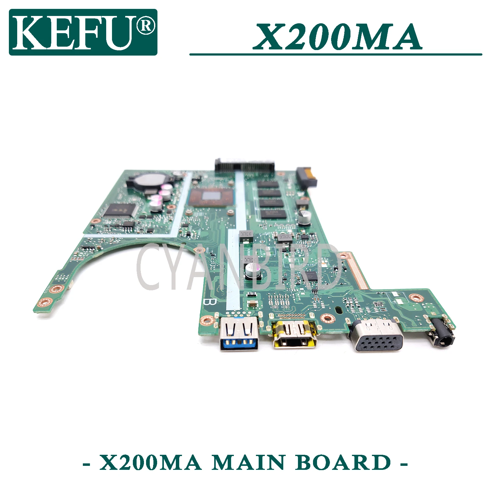 Mainboard para Asus X200m com 4gb-ram Kefu Original Computador Portátil Placa-mãe X200ma F200ma N2830-cpu - Imagem 3