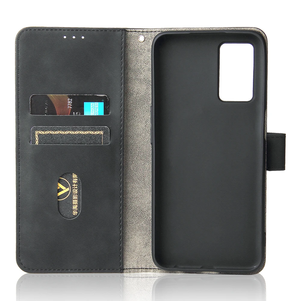 xinyunew Cover Compatibile con Oppo A16/A16s/A53s 5G,Flip Case Cuoio Antiurto Custodia in Pelle PU Stampa Fiori [Magnetica Portafoglio] -Blu