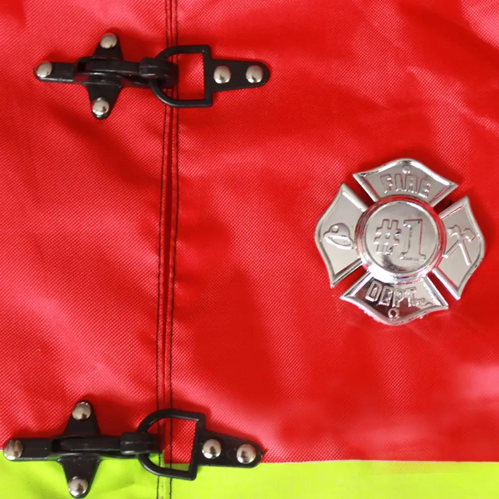 6 шт., костюм пожарного для мальчиков, для ролевой игры, для костюмированной игры, пожарная станция, поварской костюм, детский Подарочный костюм, нарядный комплект