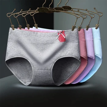 

Physiological Pants Women Menstrual Bow Panties Leak Proof Underwear Menstruation Period Cotton Breathable High Waist Warm Brief